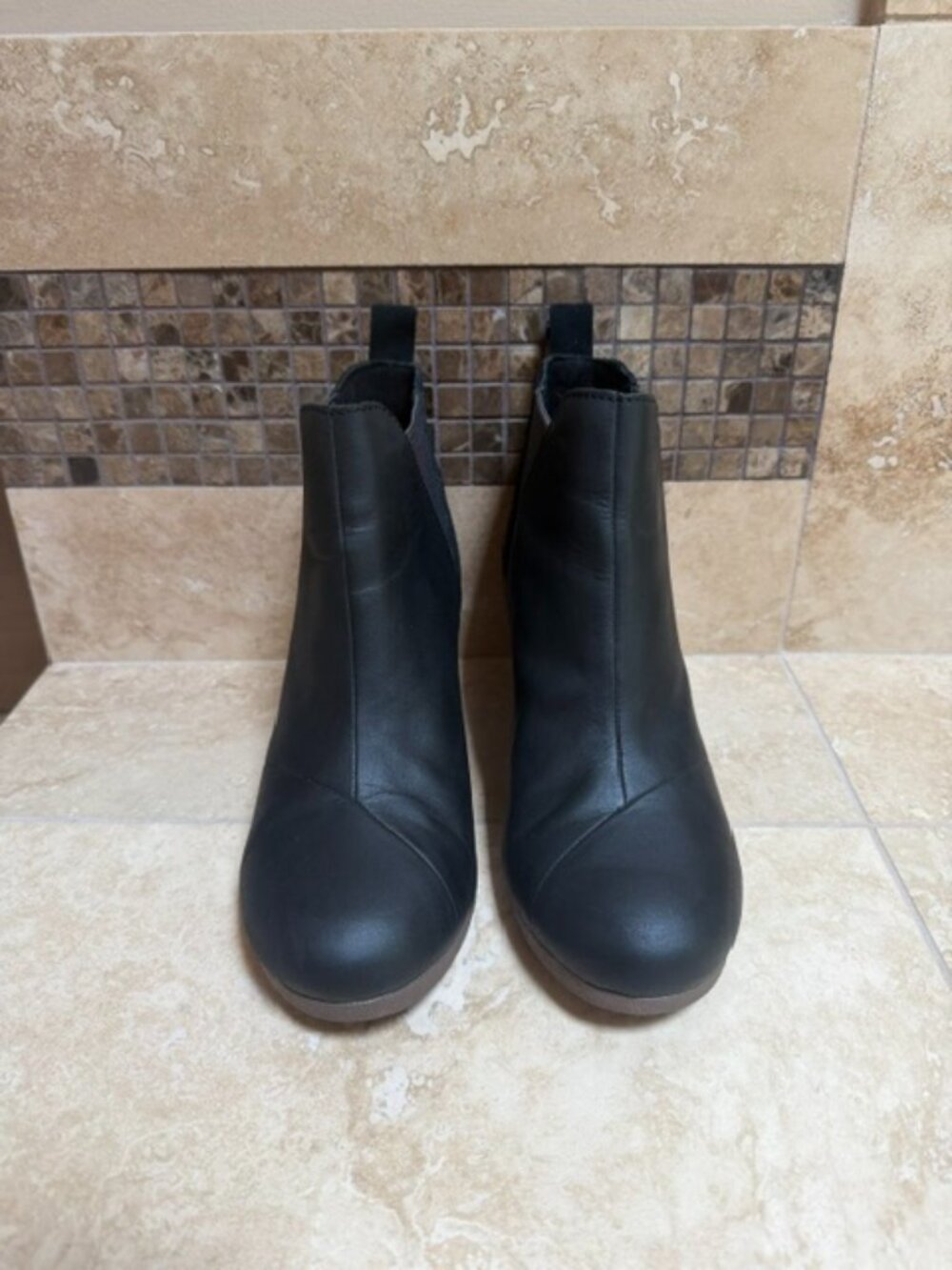 TOMS Kelsey Wedge Bootie in Black